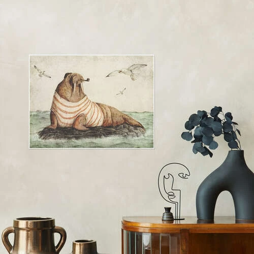 Sailor Walrus Mike Koubou Plakat 40 X 30 Cm Billedramme 6 Sailor Walrus Mike Koubou Plakat 40 X 30 Cm Billedramme - Billede 4