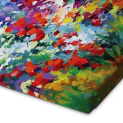 Colourful Flowers Abstract Leon Devenice Lærredsbillede 20 X 30 Cm Billedramme -POSTERLOUNGE Salg 746579 canvas empCorner l