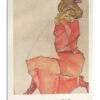 Female Kneeling In An Orange Red Dress, 1918 Egon Schiele Galleritryk 20 X 30 Cm Billedramme 2 Female Kneeling In An Orange Red Dress, 1918 Egon Schiele Galleritryk 20 X 30 Cm Billedramme -POSTERLOUNGE Salg 746647 gallery print l