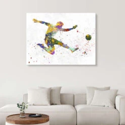 Soccer Player V Nobelart Akrylbillede 30 X 20 Cm Billedramme -POSTERLOUNGE Salg 746711 acrylic glass room colourful l