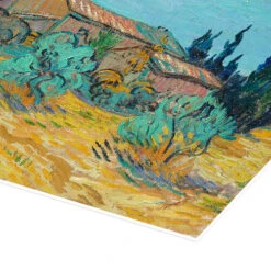 Wooden Huts Among Olive Trees And Cypresses Vincent Van Gogh Plakat 40 X 30 Cm Billedramme -POSTERLOUNGE Salg 746874 poster empCorner l