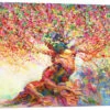 Colourful Tree Of Passion Leon Devenice Lærredsbillede 30 X 20 Cm Billedramme -POSTERLOUNGE Salg 746927 canvas l