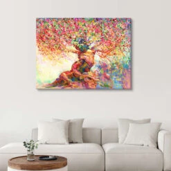 Colourful Tree Of Passion Leon Devenice Lærredsbillede 30 X 20 Cm Billedramme -POSTERLOUNGE Salg 746927 canvas room colourful l