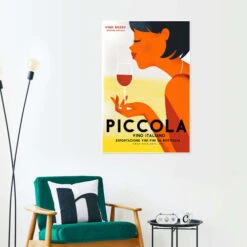 Vintage Vino Rosso II Omar Escalante Plakat 20 X 30 Cm Billedramme -POSTERLOUNGE Salg 747159 poster room ad prints l