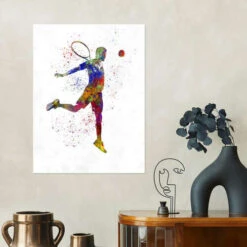 Tennis Player II Nobelart Plakat 30 X 40 Cm Billedramme -POSTERLOUNGE Salg 747219 poster room illustrations l