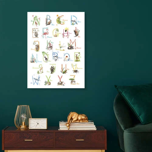 Colourful ABC With Animals (German) Nadine Conrad Akrylbillede 20 X 30 Cm Billedramme 6 Colourful ABC With Animals (German) Nadine Conrad Akrylbillede 20 X 30 Cm Billedramme - Billede 4