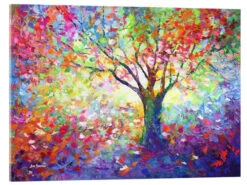 Tree Of Life II Leon Devenice Akrylbillede 30 X 20 Cm Billedramme