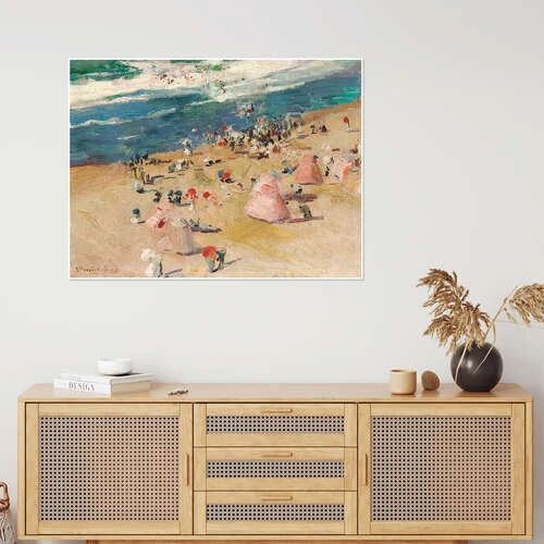 Beach At Biarritz Joaquín Sorolla Y Bastida Plakat 40 X 30 Cm Billedramme 6 Beach At Biarritz Joaquín Sorolla Y Bastida Plakat 40 X 30 Cm Billedramme - Billede 4