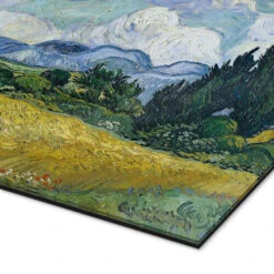 Wheat Field With Cypresses,1889 Vincent Van Gogh Galleritryk 30 X 20 Cm Billedramme -POSTERLOUNGE Salg 749000 gallery print empCorner l