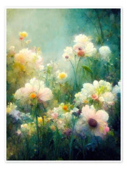 Memories Of Summer Dolphins DreamDesign Plakat 30 X 40 Cm Billedramme