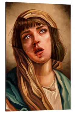 Pulp Fiction - Mia Wallace Dmitry Belov Galleritryk 20 X 30 Cm Billedramme