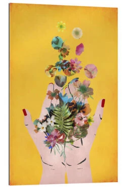 Frida's Hands, Yellow Treechild Galleritryk 20 X 30 Cm Billedramme