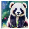 Small Panda Dolphins DreamDesign Galleritryk 30 X 30 Cm Billedramme -POSTERLOUNGE Salg 749887 gallery print l