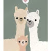 Happy Alpaca Family Julia Reyelt Akrylbillede 20 X 30 Cm Billedramme -POSTERLOUNGE Salg 750097 acrylic glass l
