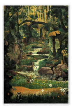A Magical Brook Deep In The Forest Mariusz Flont Plakat 20 X 30 Cm Billedramme