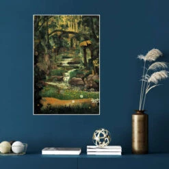 A Magical Brook Deep In The Forest Mariusz Flont Plakat 20 X 30 Cm Billedramme -POSTERLOUNGE Salg 750245 poster room fantasy l