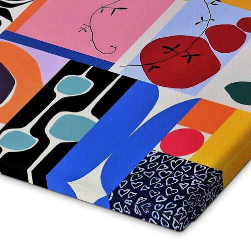 Waiting For Summer - Geometric Composition Sophie Duplain Lærredsbillede 30 X 20 Cm Billedramme 5 Waiting For Summer - Geometric Composition Sophie Duplain Lærredsbillede 30 X 20 Cm Billedramme - Billede 3