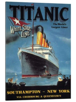 White Star Line "Titanic", 1912 Galleritryk 20 X 30 Cm Billedramme