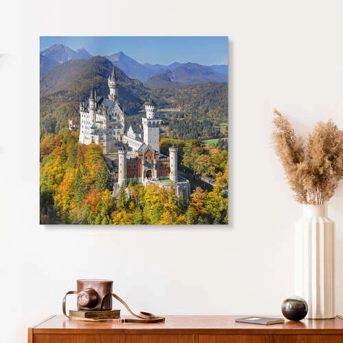 Neuschwanstein Castle In Autumn II Markus Lange Galleritryk 30 X 30 Cm Billedramme 6 Neuschwanstein Castle In Autumn II Markus Lange Galleritryk 30 X 30 Cm Billedramme - Billede 4