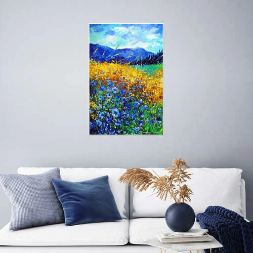 Blue Wildflowers In The Mountain Valley Olha Darchuk Plakat 20 X 30 Cm Billedramme 6 Blue Wildflowers In The Mountain Valley Olha Darchuk Plakat 20 X 30 Cm Billedramme - Billede 4