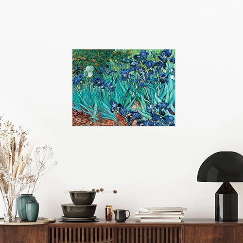 Irises, 1889 Vincent Van Gogh Plakat 40 X 30 Cm Billedramme 6 Irises, 1889 Vincent Van Gogh Plakat 40 X 30 Cm Billedramme - Billede 4