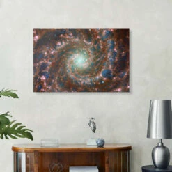 Phantom Galaxy, JWST And HST, 2022 NASA Akrylbillede 30 X 20 Cm Billedramme -POSTERLOUNGE Salg 751178 acrylic glass room photography l