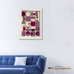 Bauhaus - Panton Malve Mandy Reinmuth Lærredsbillede 20 X 30 Cm Billedramme -POSTERLOUNGE Salg 751193 canvas room lounge l