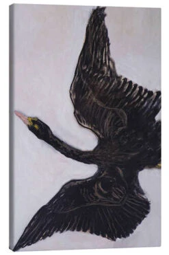 The Black Swan Hilma Af Klint Lærredsbillede 20 X 30 Cm Billedramme