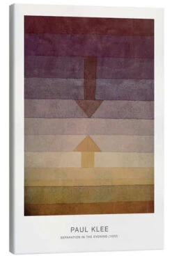 Separation In The Evening, 1922 Paul Klee Lærredsbillede 20 X 30 Cm Billedramme