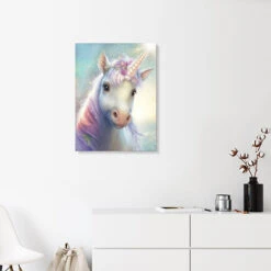 Magical Unicorn Portrait Dolphins DreamDesign Galleritryk 20 X 30 Cm Billedramme -POSTERLOUNGE Salg 751840 gallery print room painting l