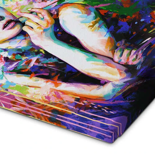 Audrey Hepburn, Modern Portrait Leon Devenice Lærredsbillede 20 X 30 Cm Billedramme 5 Audrey Hepburn, Modern Portrait Leon Devenice Lærredsbillede 20 X 30 Cm Billedramme - Billede 3