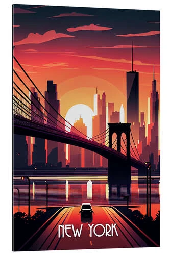 Travel To New York Durro Art Galleritryk 20 X 30 Cm Billedramme 7 Travel To New York Durro Art Galleritryk 20 X 30 Cm Billedramme -POSTERLOUNGE Salg 752119 gallery print l
