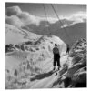 Skiers At The Lift Vintage Ski Collection Galleritryk 30 X 30 Cm Billedramme -POSTERLOUNGE Salg 752277 gallery print l