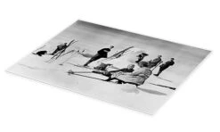 Group Portrait In The Snow Vintage Ski Collection Plakat 40 X 30 Cm Billedramme -POSTERLOUNGE Salg 752311 poster pds l
