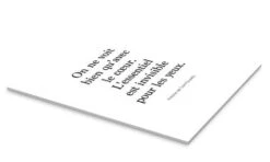 Citation D’Exupéry - On Ne Voit Bien Qu’avec Le Cœur I Typobox Akrylbillede 20 X 30 Cm Billedramme -POSTERLOUNGE Salg 752358 acrylic glass pds l