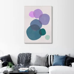 Bubbles I Susana Paz Lærredsbillede 20 X 30 Cm Billedramme 9 Bubbles I Susana Paz Lærredsbillede 20 X 30 Cm Billedramme -POSTERLOUNGE Salg 752425 canvas room blue l