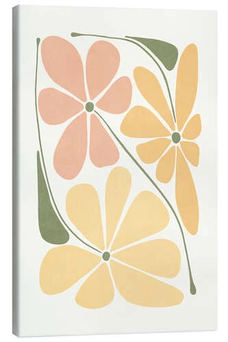 Pastel Flowers On Beige I Olga Telnova Lærredsbillede 20 X 30 Cm Billedramme 3 Pastel Flowers On Beige I Olga Telnova Lærredsbillede 20 X 30 Cm Billedramme