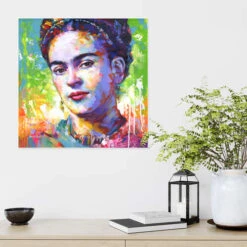 Frida Kahlo II Leon Devenice Plakat 30 X 30 Cm Billedramme -POSTERLOUNGE Salg 752802 poster room green l