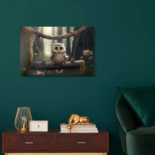 Rocking Owl Michael Artefacti Akrylbillede 30 X 20 Cm Billedramme 6 Rocking Owl Michael Artefacti Akrylbillede 30 X 20 Cm Billedramme - Billede 4