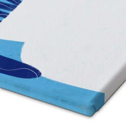 Blue Plant In White Pot ATELIER M Lærredsbillede 20 X 30 Cm Billedramme -POSTERLOUNGE Salg 753068 canvas empCorner l