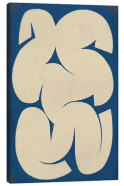 Abstract Organic Shapes ATELIER M Lærredsbillede 20 X 30 Cm Billedramme