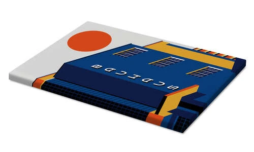 Bauhaus Building Bo Lundberg Lærredsbillede 20 X 30 Cm Billedramme 4 Bauhaus Building Bo Lundberg Lærredsbillede 20 X 30 Cm Billedramme - Billede 2