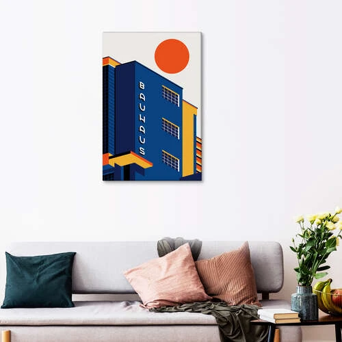 Bauhaus Building Bo Lundberg Lærredsbillede 20 X 30 Cm Billedramme 6 Bauhaus Building Bo Lundberg Lærredsbillede 20 X 30 Cm Billedramme - Billede 4