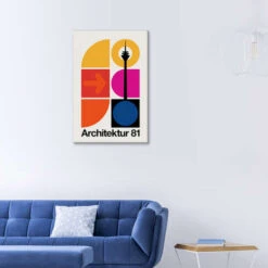Architektur 81 Bo Lundberg Lærredsbillede 20 X 30 Cm Billedramme -POSTERLOUNGE Salg 753088 canvas room lounge l