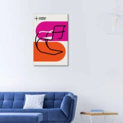 Cantilever Chair Bo Lundberg Lærredsbillede 20 X 30 Cm Billedramme -POSTERLOUNGE Salg 753090 canvas room lounge l