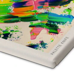 Rainbow - Palette Knife, 2023 Lærredsbillede 20 X 30 Cm Billedramme -POSTERLOUNGE Salg 753438 canvas empCorner l