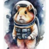 Space Hamster Dreamscapes Akrylbillede 20 X 30 Cm Billedramme -POSTERLOUNGE Salg 753480 acrylic glass l