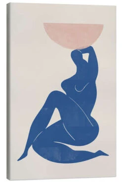 Vase And Woman The MIUUS STUDIO Lærredsbillede 20 X 30 Cm Billedramme