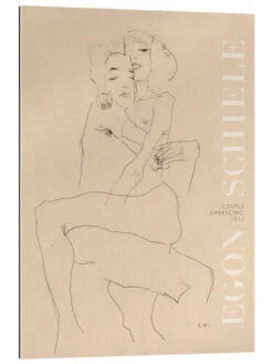 Couple Embracing, 1911 Egon Schiele Galleritryk 20 X 30 Cm Billedramme