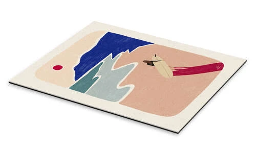 Sunset Surfing Fabian Lavater Galleritryk 20 X 30 Cm Billedramme 4 Sunset Surfing Fabian Lavater Galleritryk 20 X 30 Cm Billedramme - Billede 2